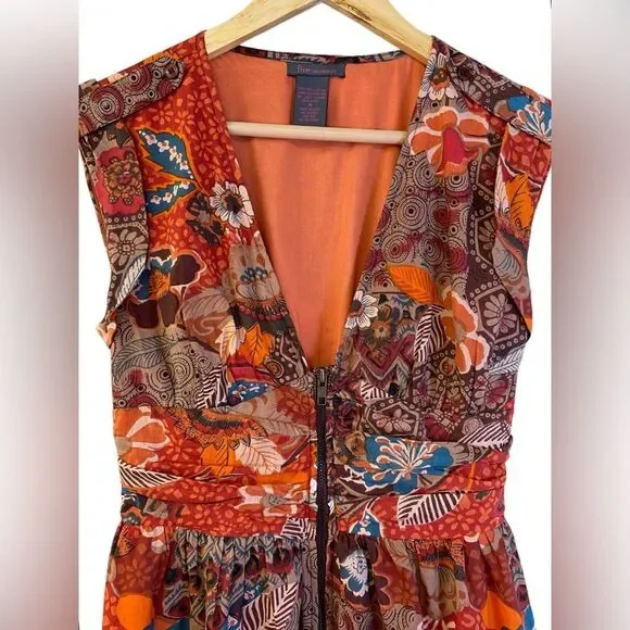 Fire Los Angeles Full Front Zip 100% Cotton Dress. Size Medium - Picture 5 of 11